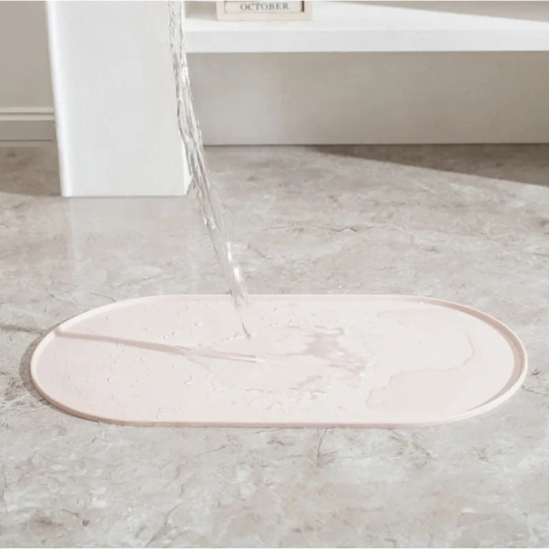 Tapis d'alimentation pour chat avec design antidérapant et imperméable