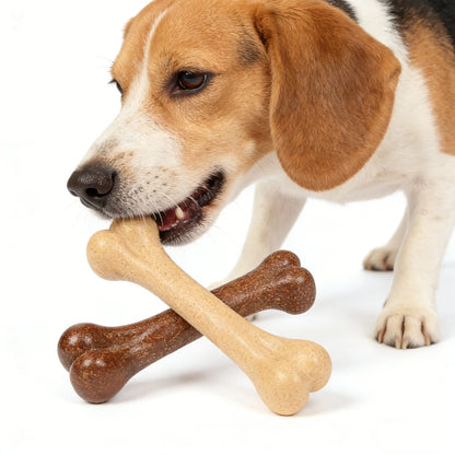 Os à mâcher indestructibles en forme d'os pour chiens