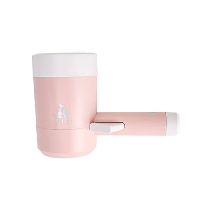 Gobelet nettoyeur de pattes MonPachaTech rose avec poignée pour chien et chat