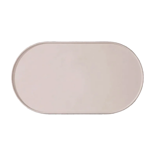 Tapis d'alimentation MonPachaTech en silicone gris, imperméable et antidérapant pour gamelles de chat